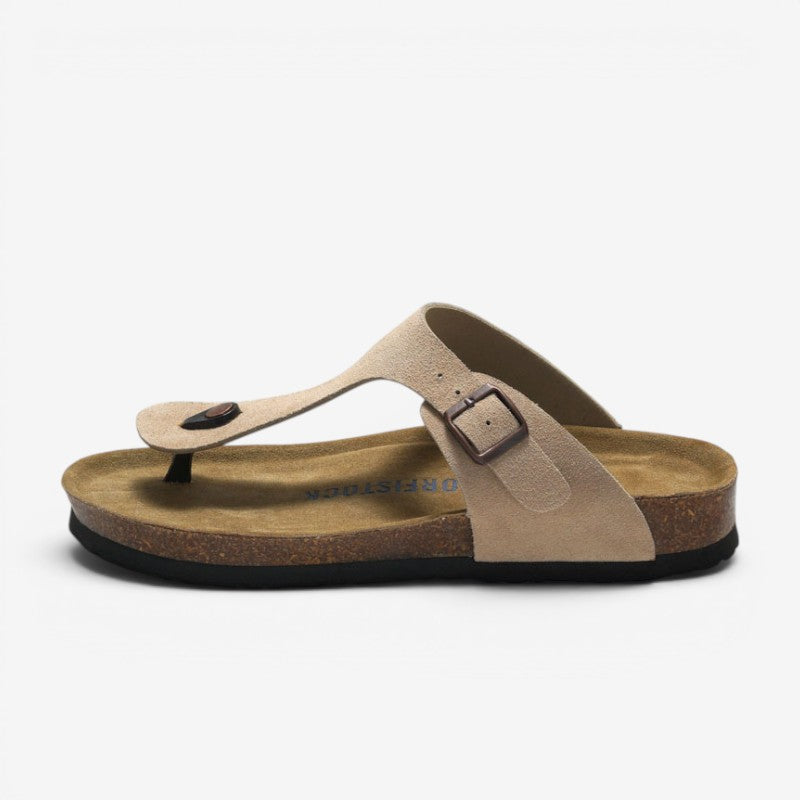 Men's T Strap Thong Flat Slippers