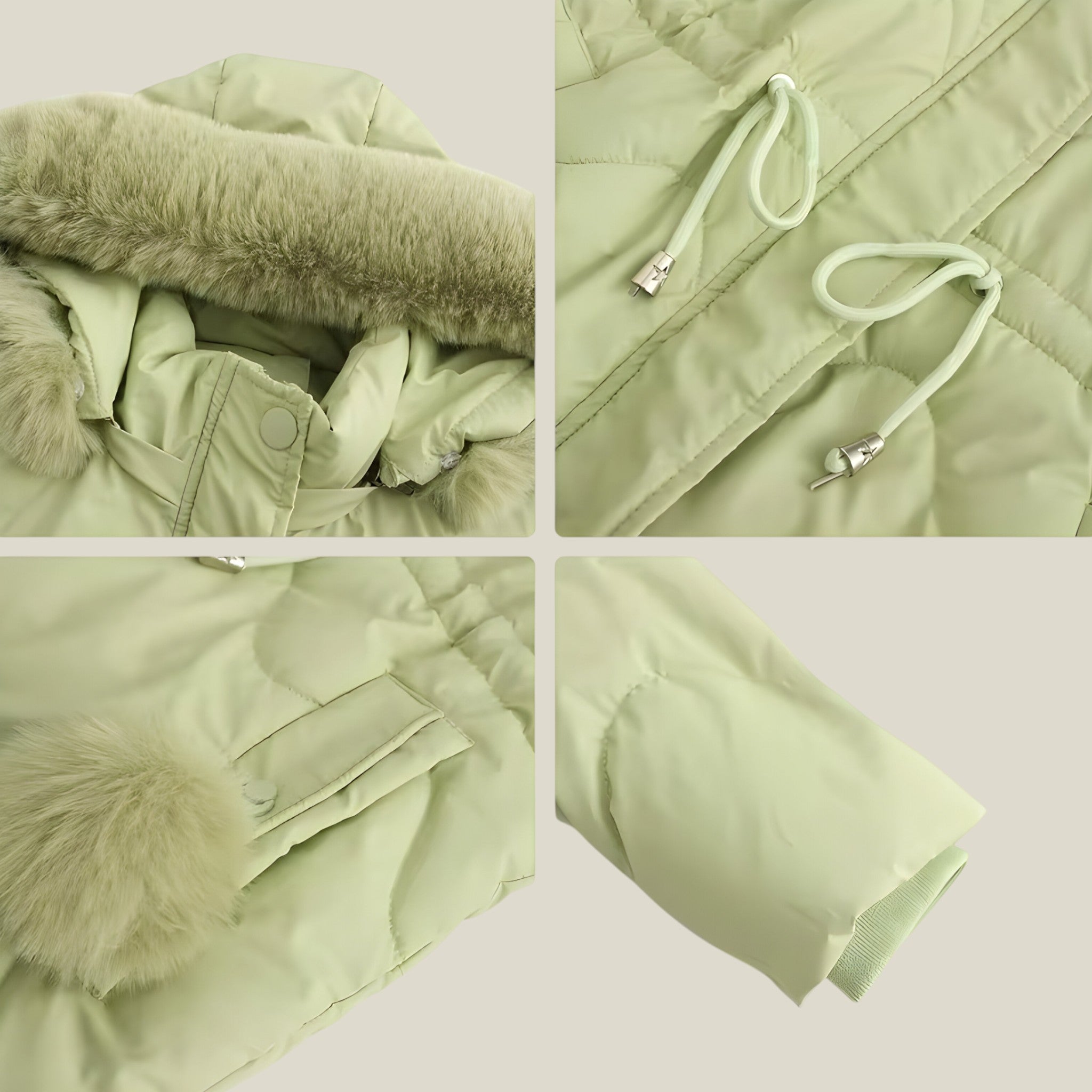 Scarlett - Winter Coat with Slim Fit, Insulated Hood, and Functional Pockets