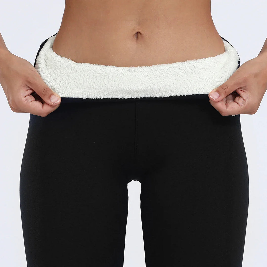Emma - Leggings doublés en polaire avec poches pratiques pour confort et style