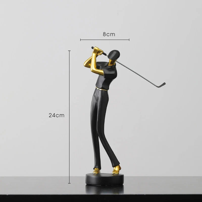 GolfCraft - Scultura d'azione per golfisti per casa e ufficio