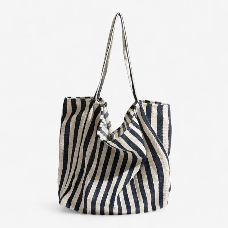 Abigail – One-Compartment Handbag with Stripe Pattern
