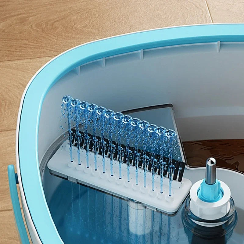 FreshFlo – Set Mop Rotativ 360° și Găleți cu Separare a Apei Murdare