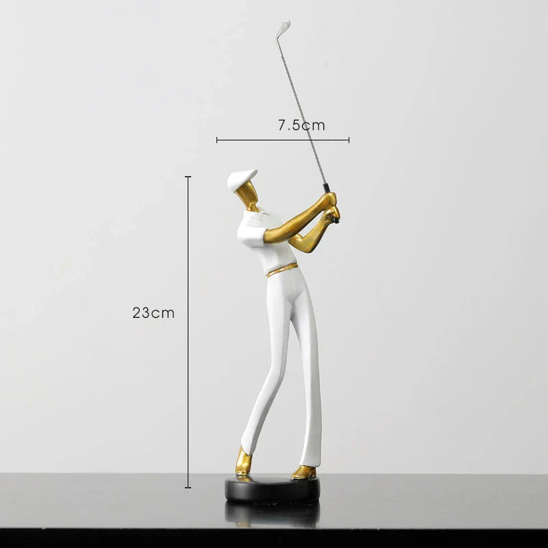 GolfCraft - Scultura d'azione per golfisti per casa e ufficio