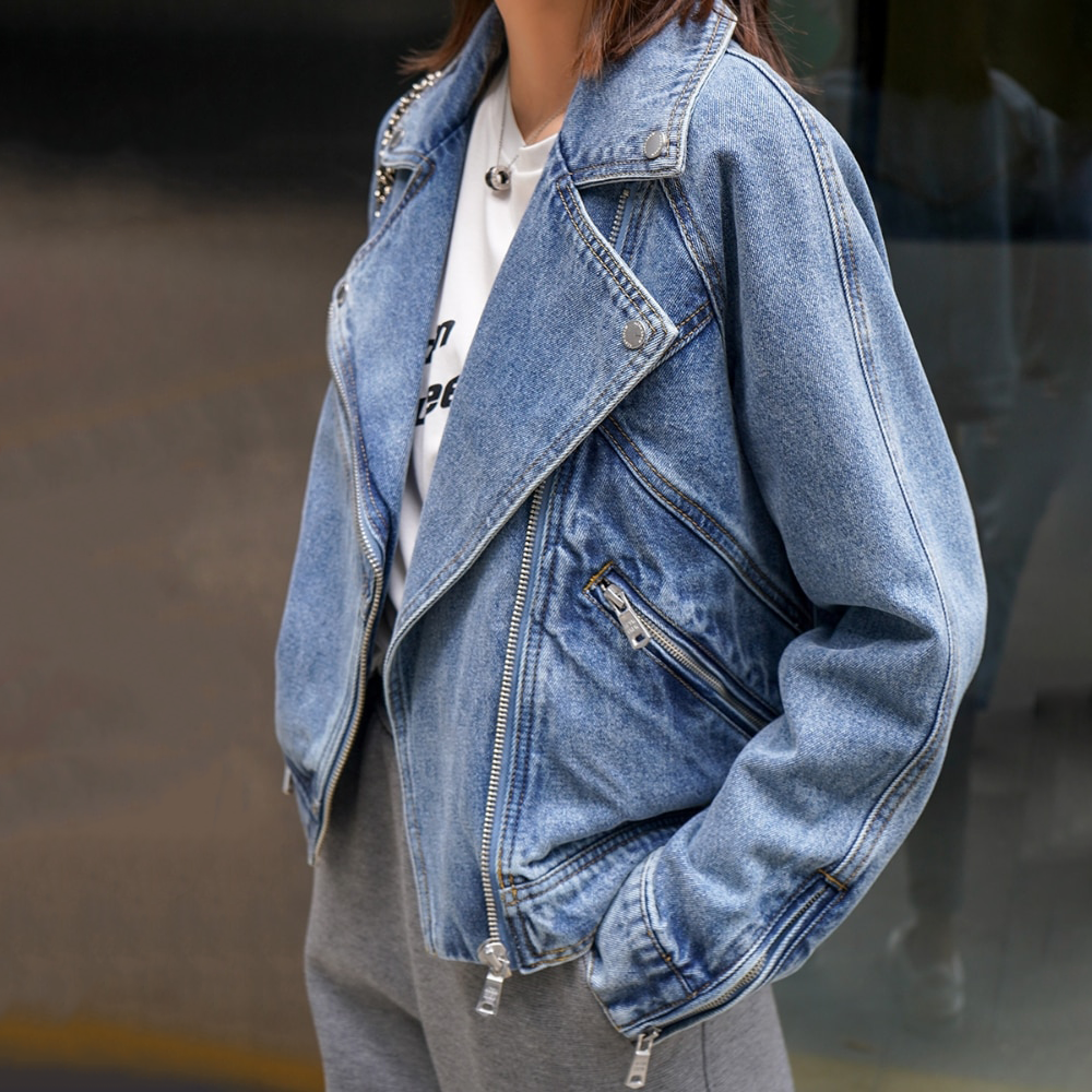 Leah - Veste en denim vintage élégante avec coupe flatteuse et détails authentiques