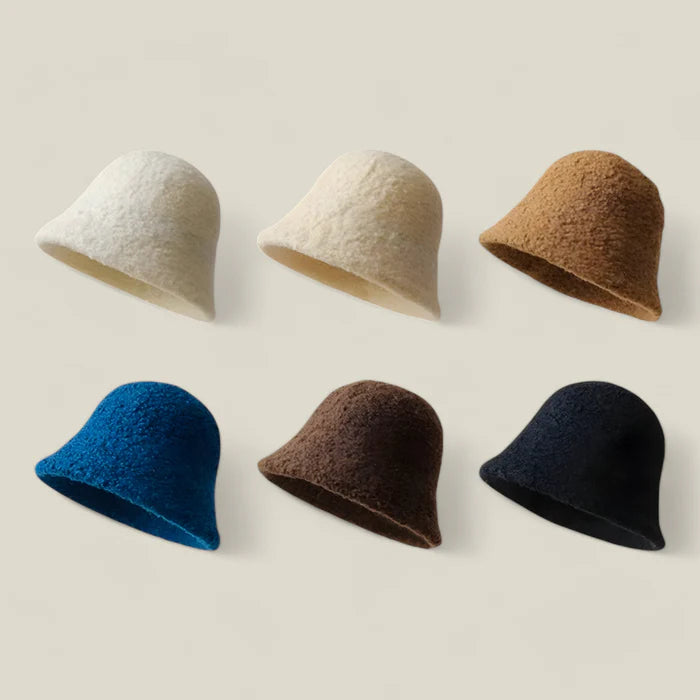 Rowan - Unisex Monochrome Wool Beanie with Adjustable Fit for Winter Warmth