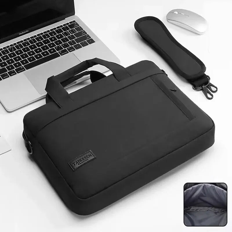 PixelPack - Borsa per Laptop Elegante con Scomparti Imbottiti e Tracolla Regolabile