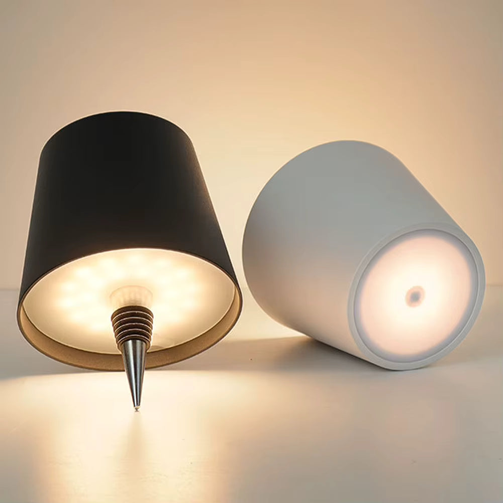 LumiPleat - Lampada da tavolo a LED senza fili con controllo touch