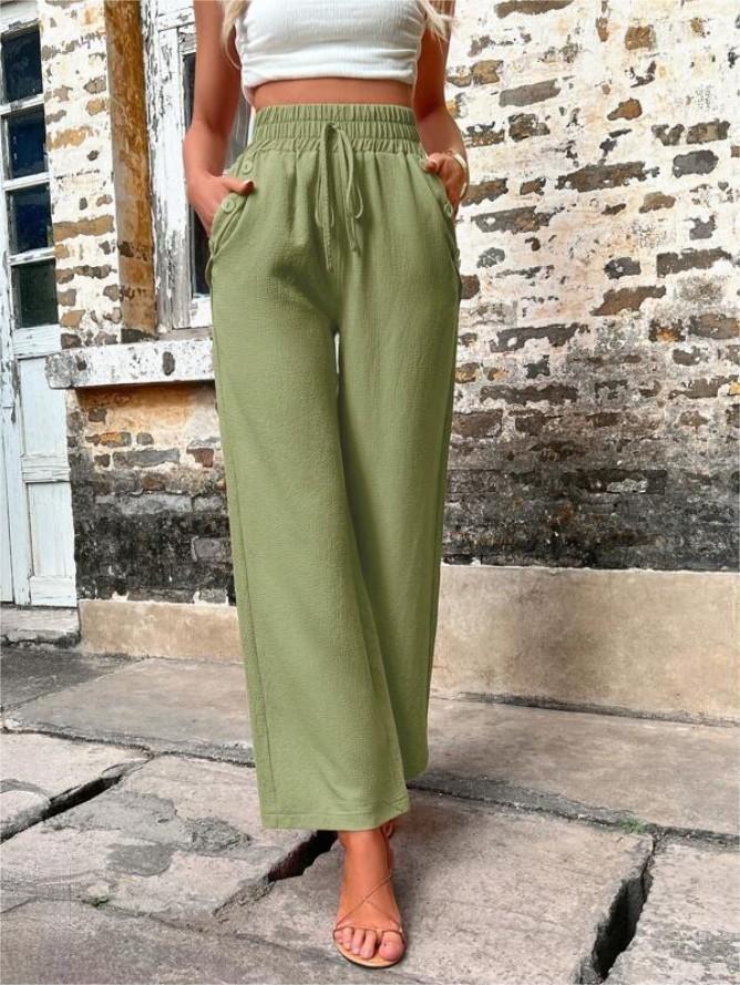 Ferda - Pantalon ample stylé avec taille haute flatteuse
