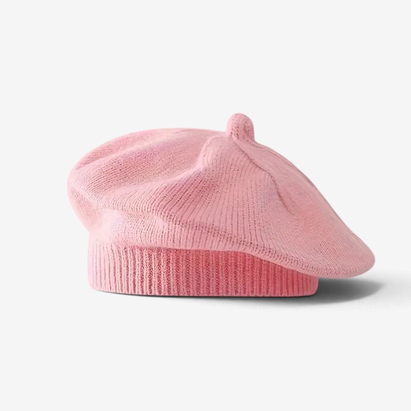MiniFlora - Béret en tricot pour tout-petit avec motif floral