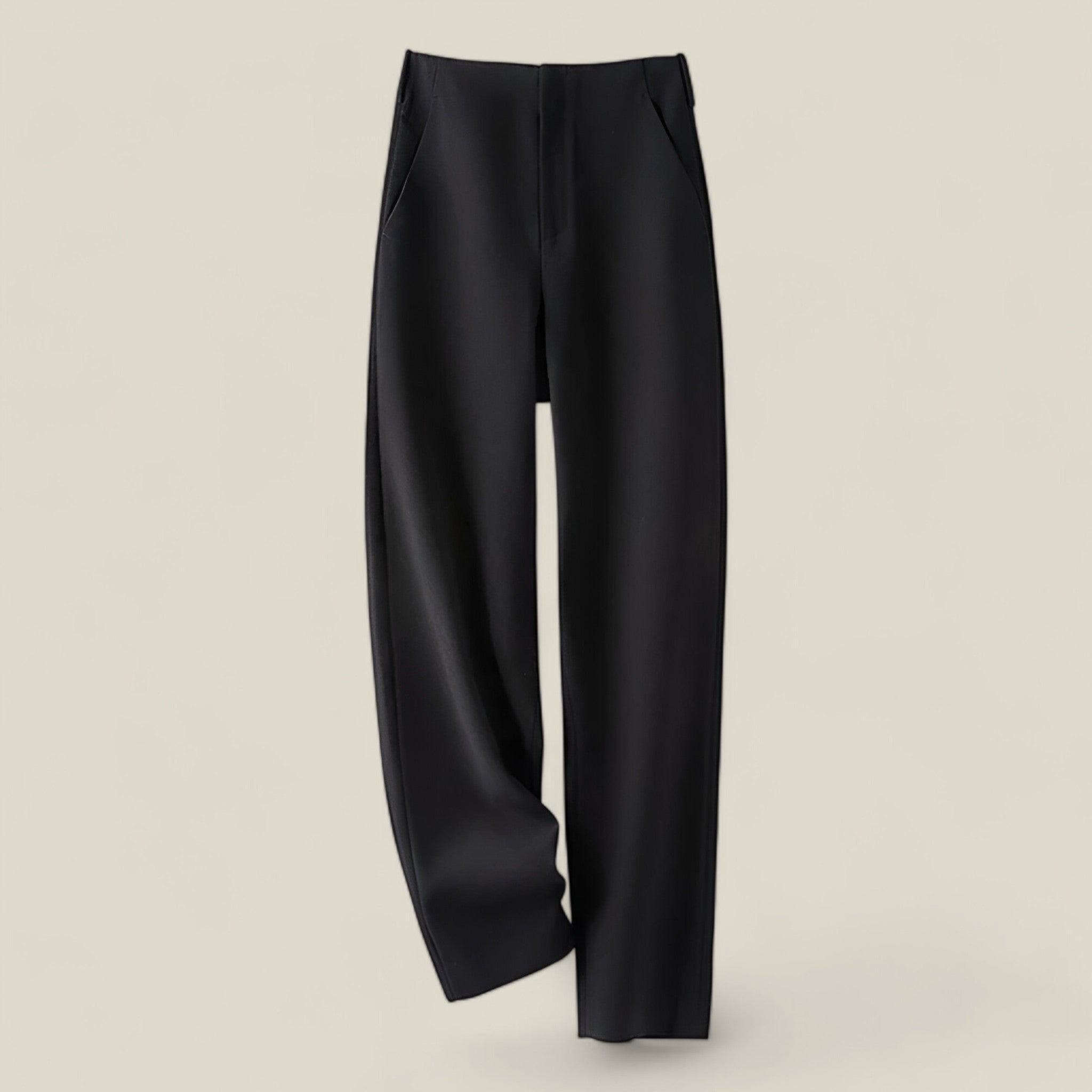 Adele - Casual Rechte Broek met Comfortabele Pasvorm voor Alledaagse Elegantie