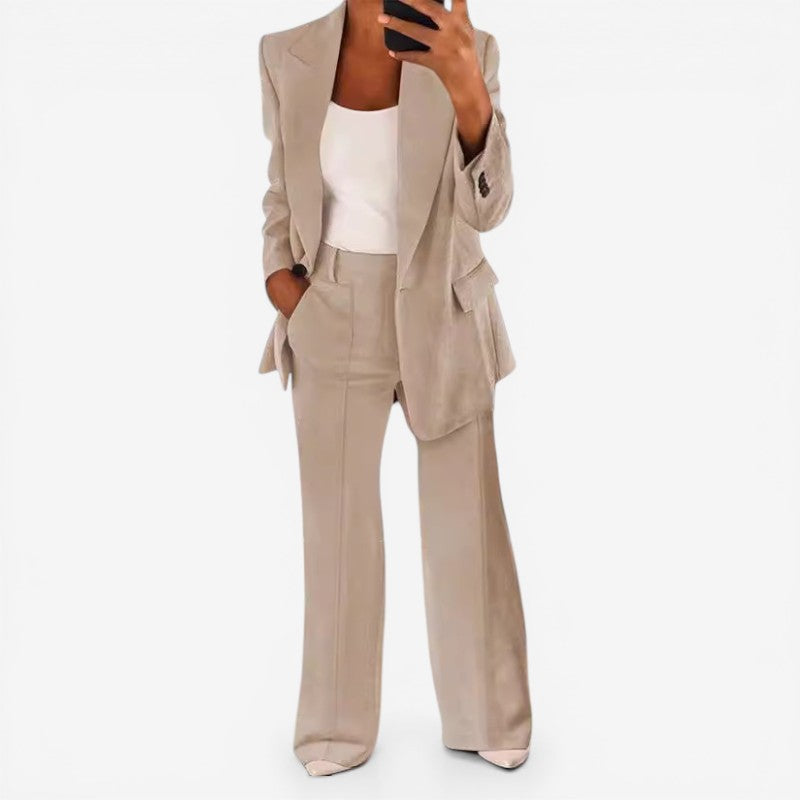 Completo Donna con Blazer Monopetto e Pantaloni Coordinati