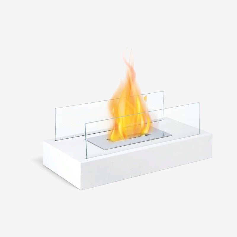 TableFlame - Stolní krb s panely z tvrzeného skla