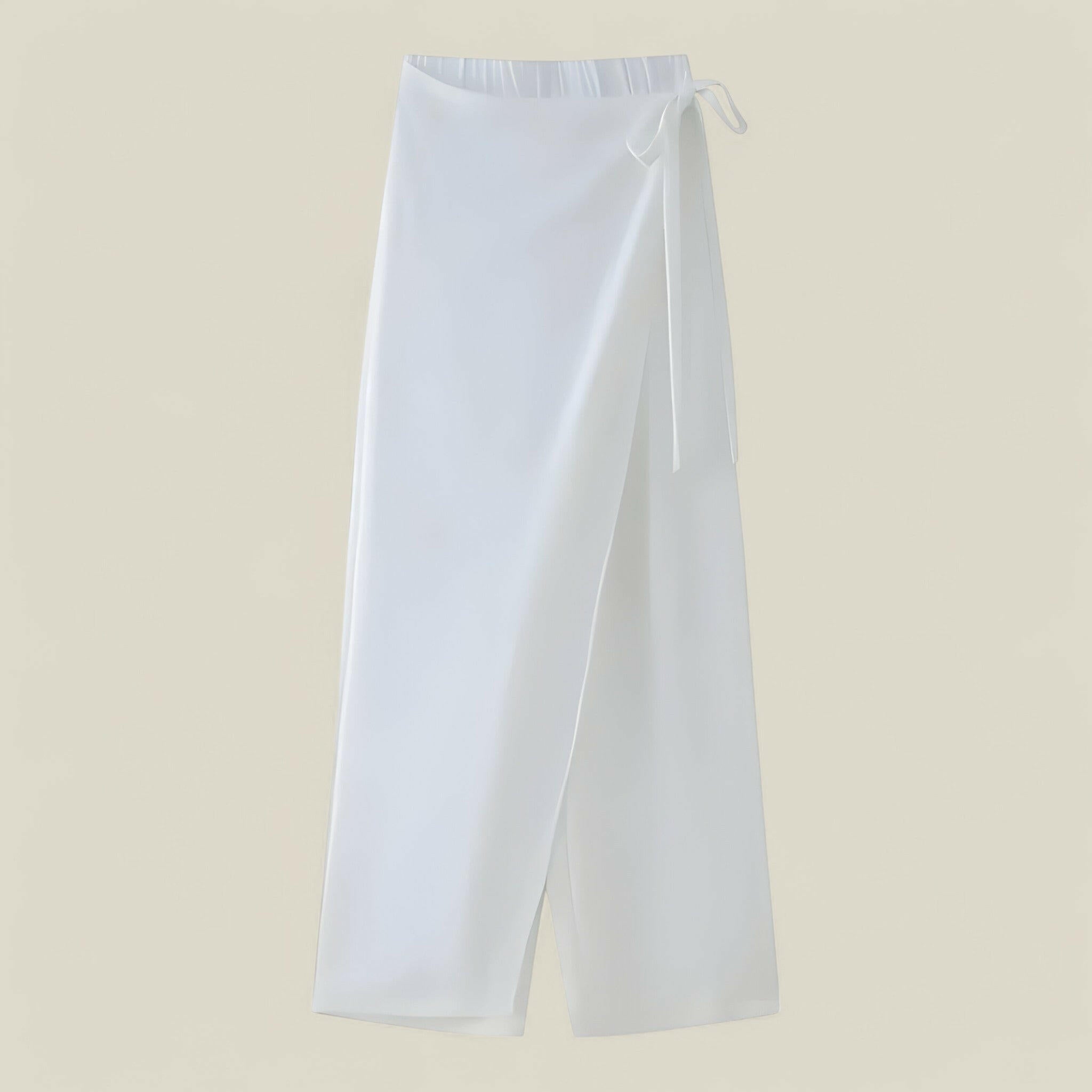 Ava - Elegancka bluzka z dekoltem w serek i spodnie sarong z wysokim stanem dla swobodnego stylu