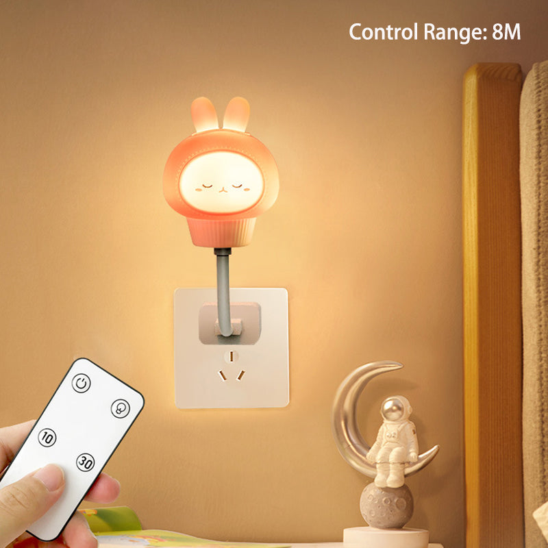 PawsGlow - Luce notturna LED USB con design di animali dei cartoni animati