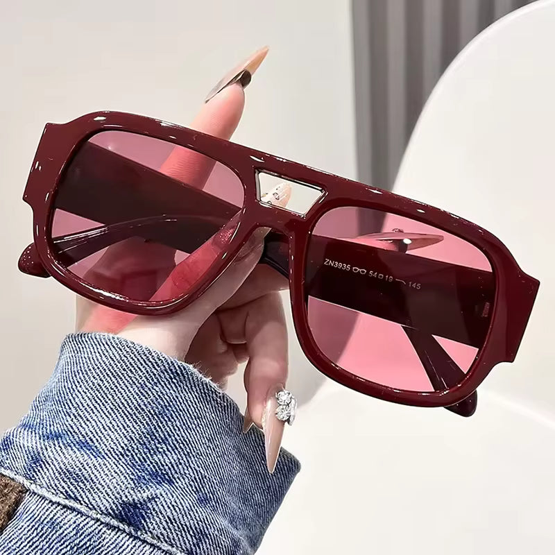 SunVibe – Vintage sluneční brýle ve stylu aviatorek s elegantním designem