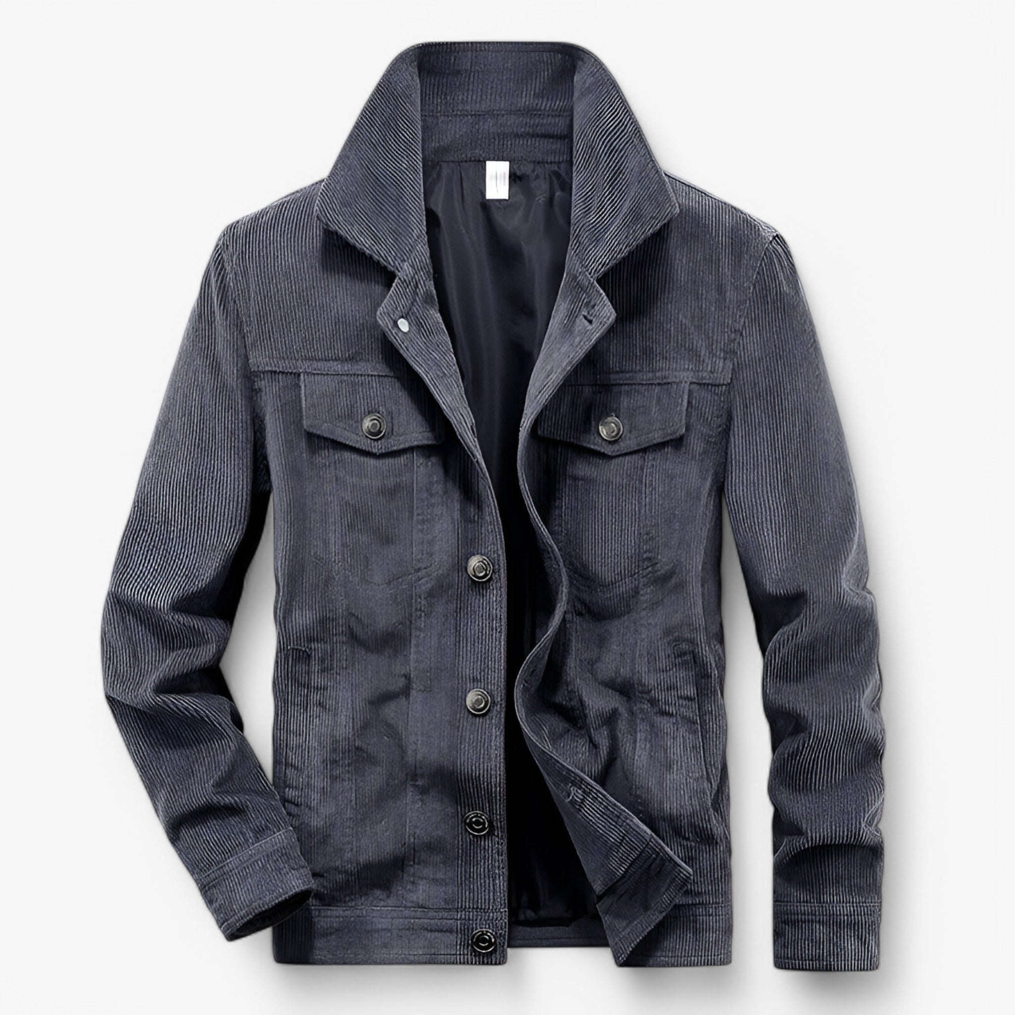 Joe - Long sleeve jacket with button closure and multiple pockets