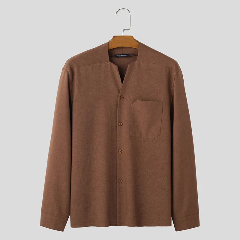 James - Chemise avec fermeture à boutons classique et poche poitrine