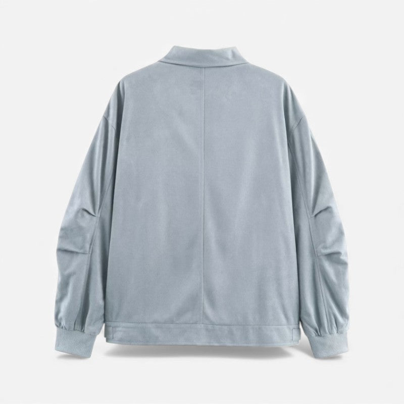 Grace – Long Sleeve Loose Fit Jacket with Pockets and Ribbed Cuff