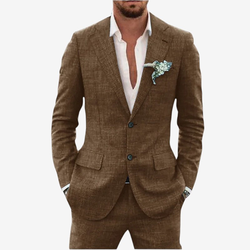 Costum două piese pentru bărbați, sacou și pantaloni