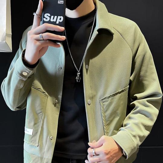 Alwin - Stijlvolle Button-Down jas met praktische zakken