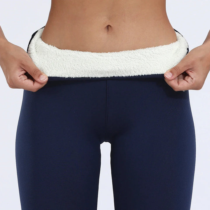 Emma - Leggings doublés en polaire avec poches pratiques pour confort et style