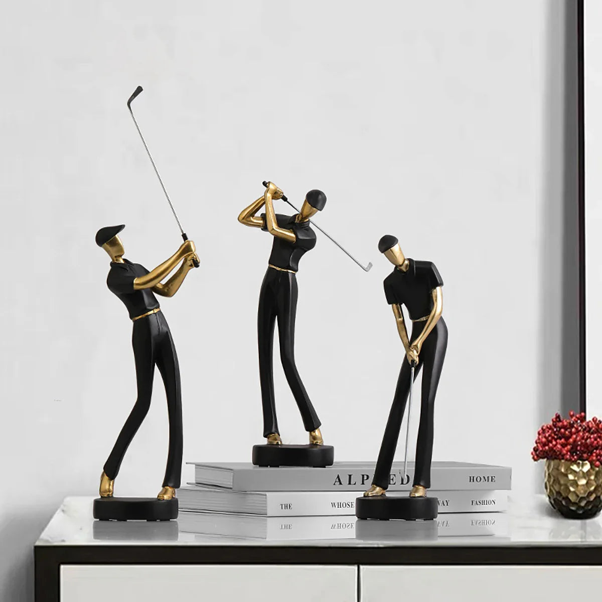 GolfCraft - Scultura d'azione per golfisti per casa e ufficio