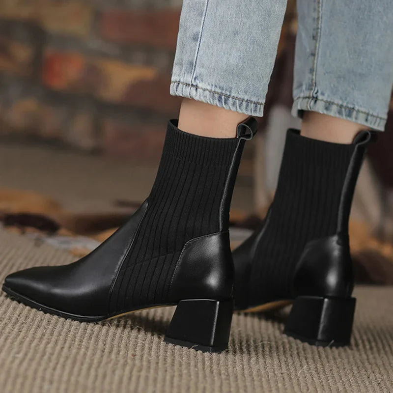 Babsi - Lightweight non-slip ankle sock boots for comfort