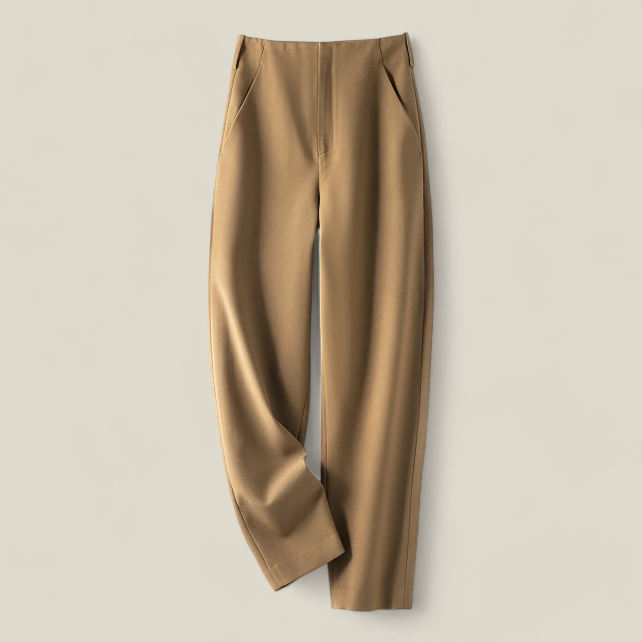 Adele - Casual Rechte Broek met Comfortabele Pasvorm voor Alledaagse Elegantie