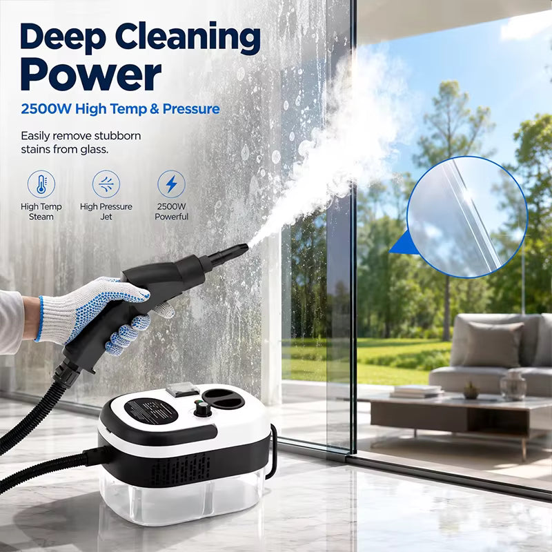 HydroSteam - Handheld Steam Cleaner with 2500W Power