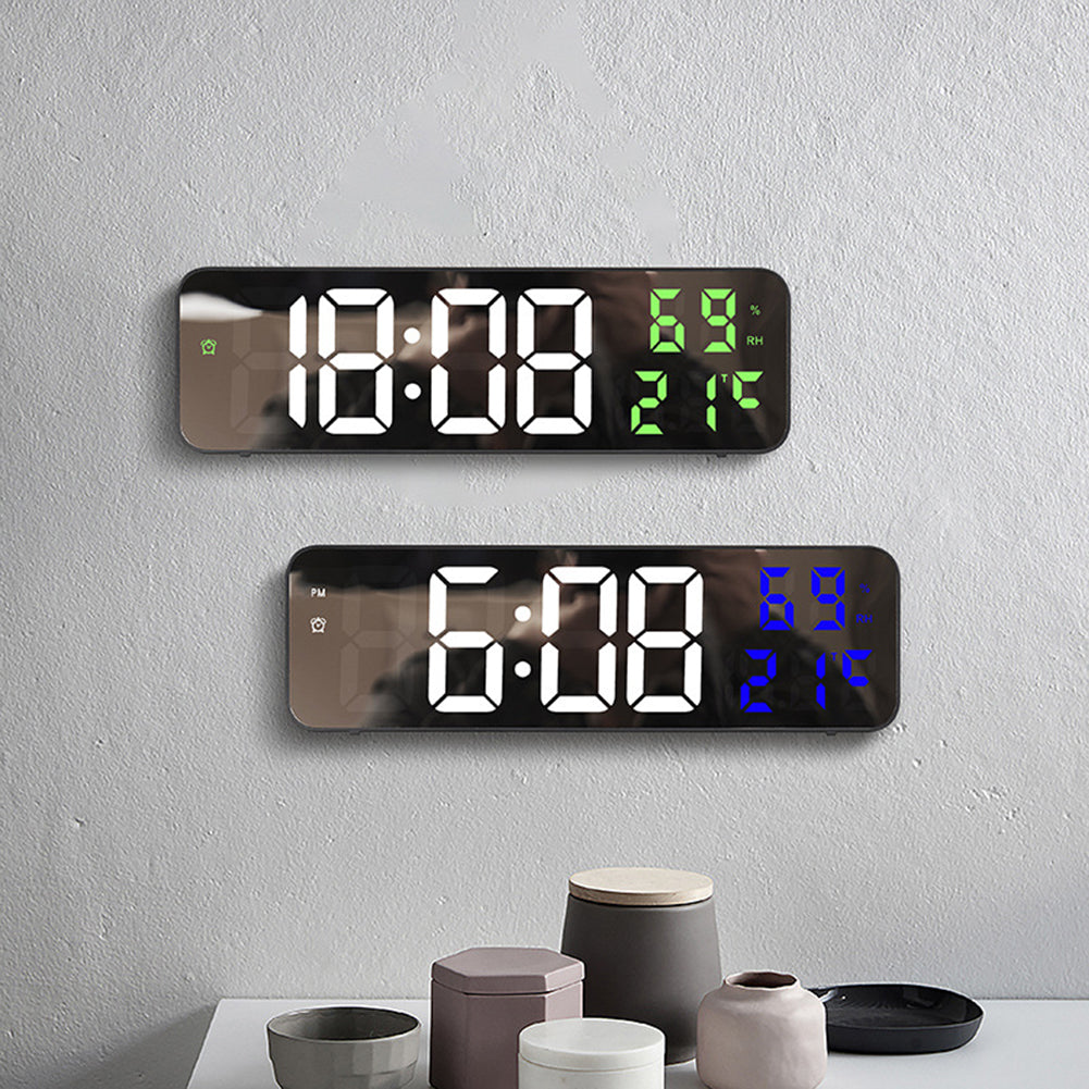 NovaClock - Modern Digital Wall Clock with Environmental Display