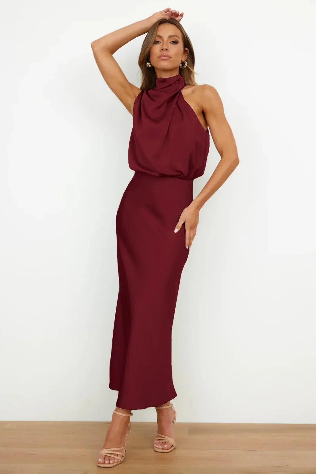 SilkElegance™ - Rochie cu umerii goi