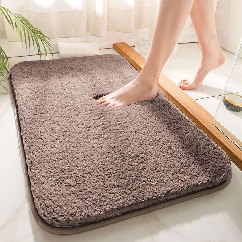 DryEase - Tappetino da bagno spesso e lussuoso con retro antiscivolo