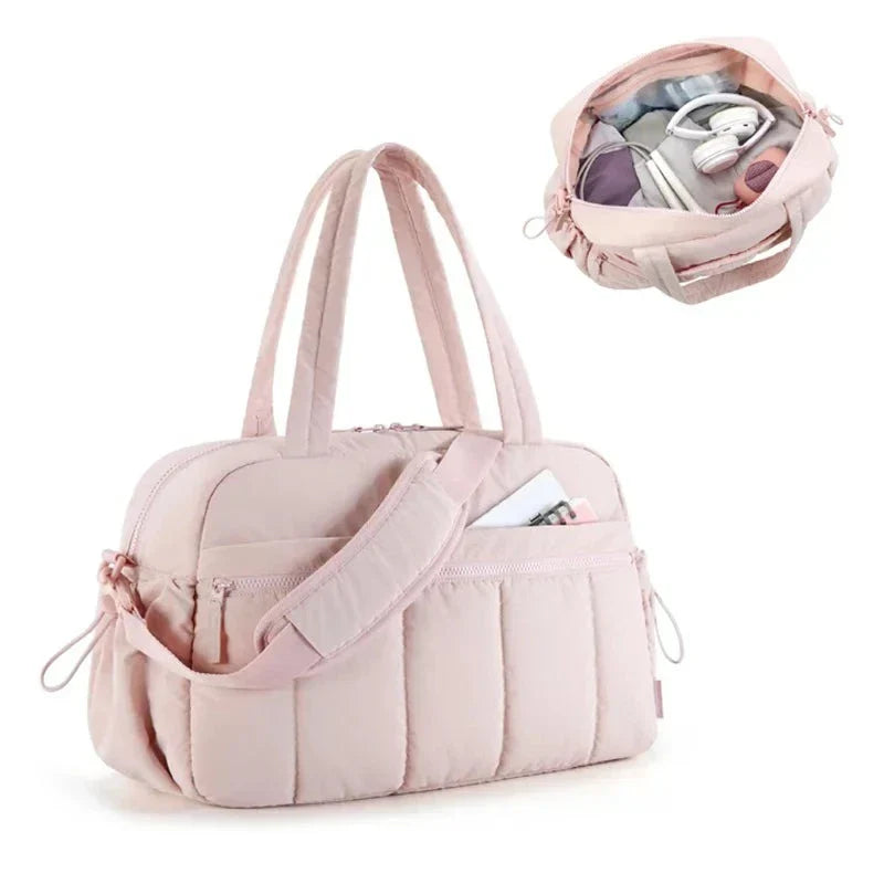 LuxeMama - Borsa per pannolini elegante con portabiberon isolati