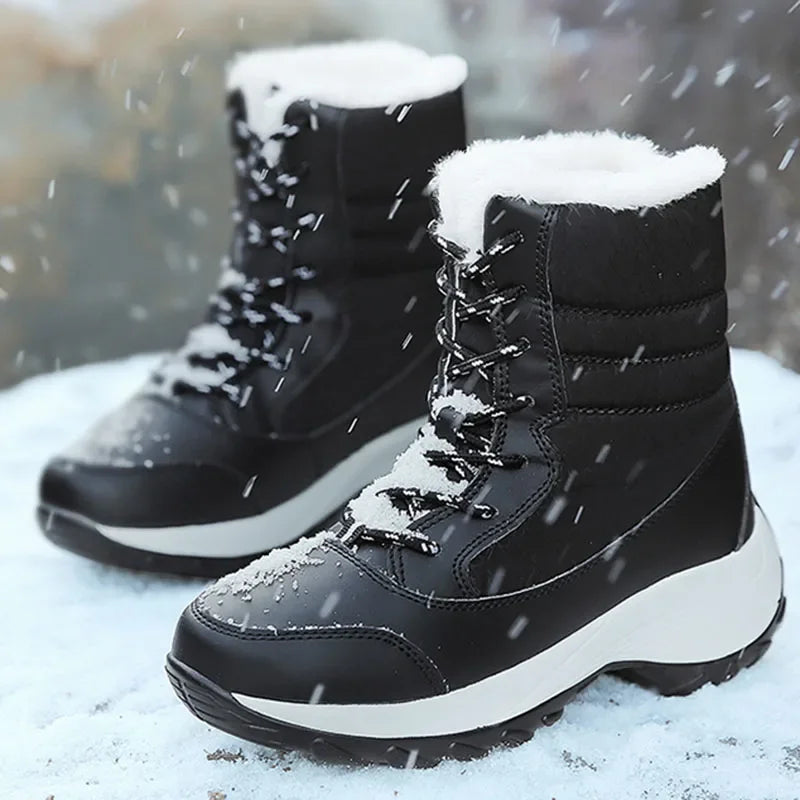 Lily – Non-slip platform boots with waterproof design