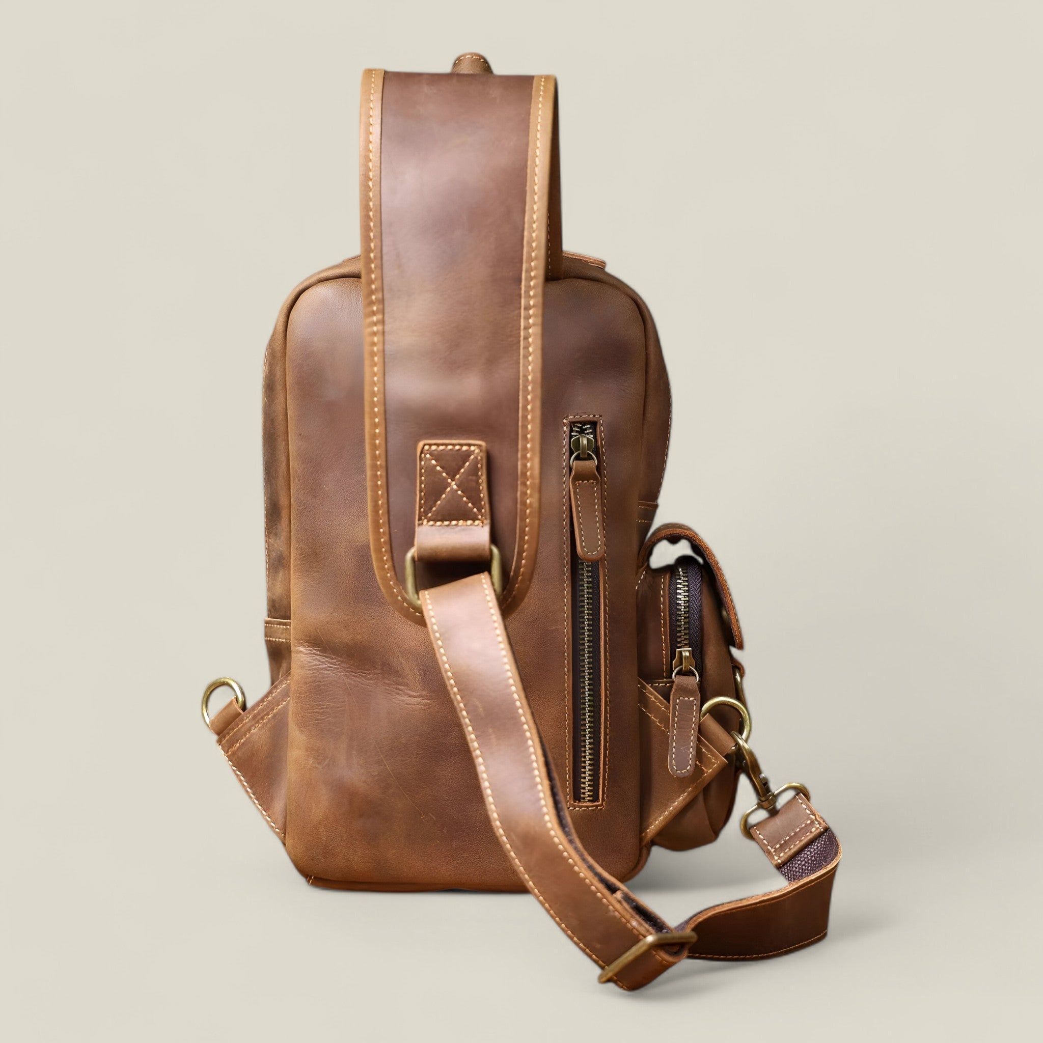 Joris - Geantă crossbody cu design vintage, spațioasă și cu curea reglabilă