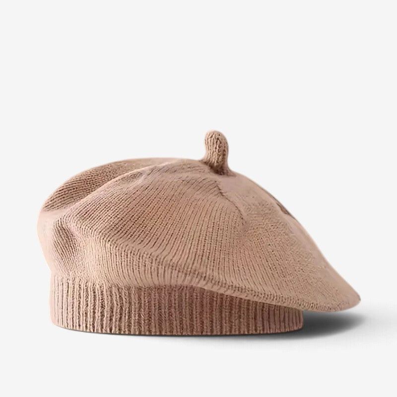 MiniFlora - Béret en tricot pour tout-petit avec motif floral