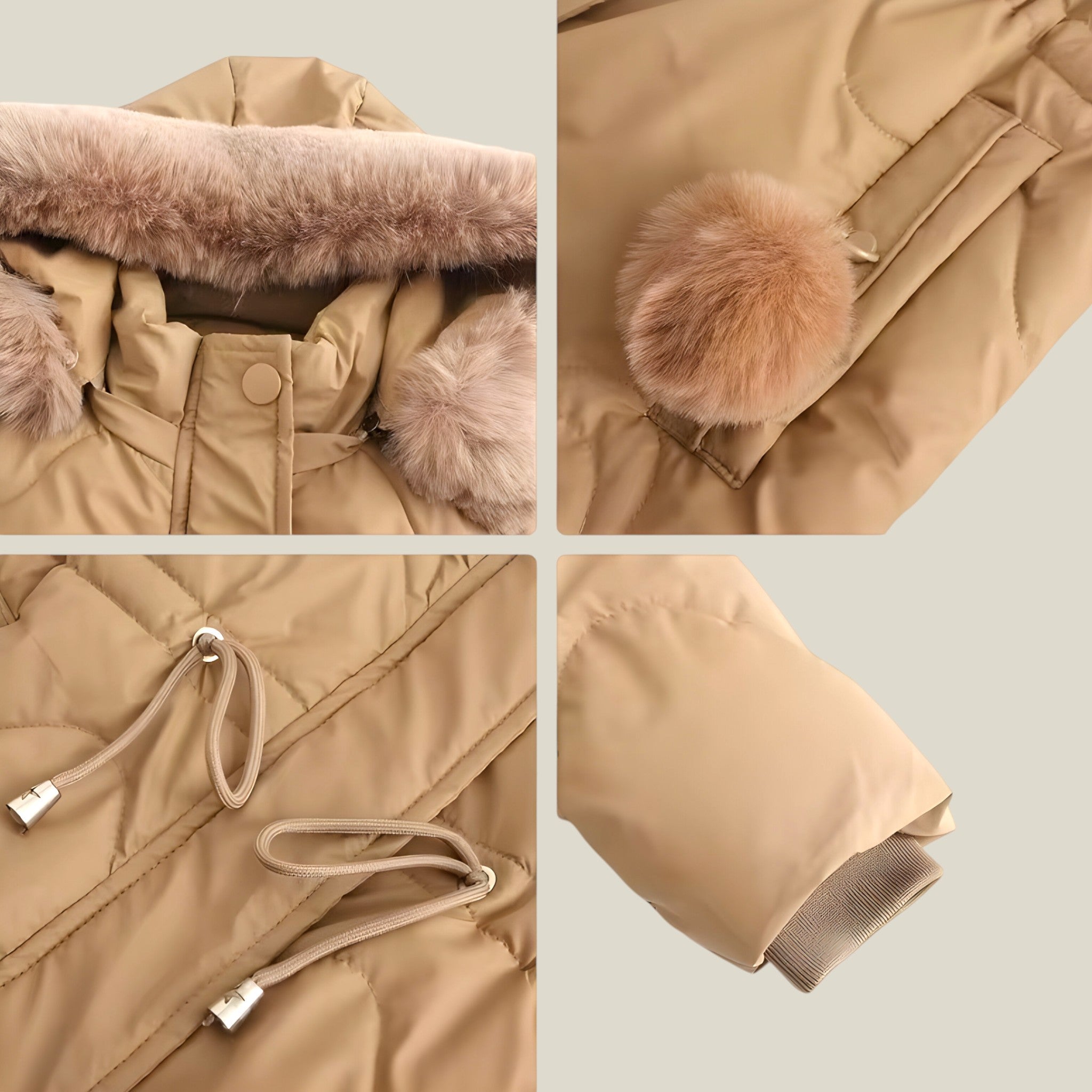 Scarlett - Winter Coat with Slim Fit, Insulated Hood, and Functional Pockets