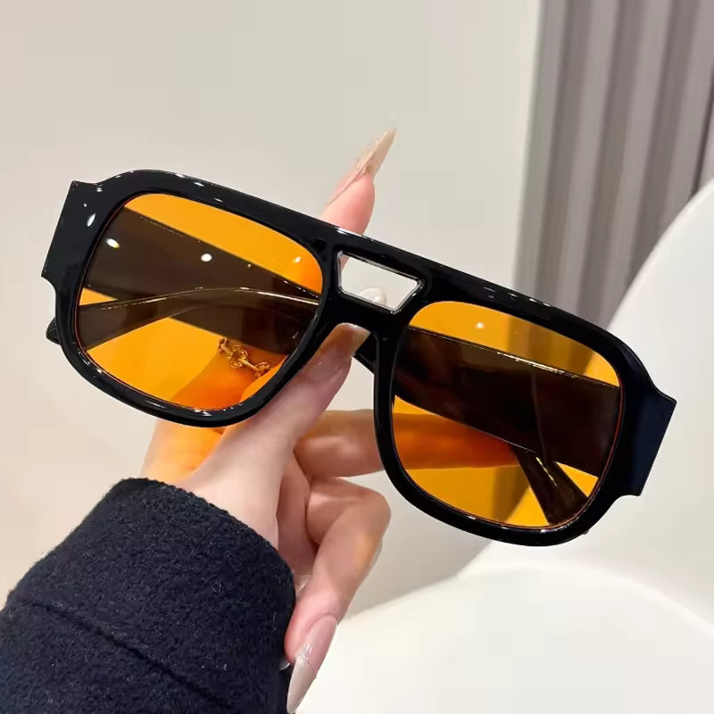 SunVibe – Vintage sluneční brýle ve stylu aviatorek s elegantním designem