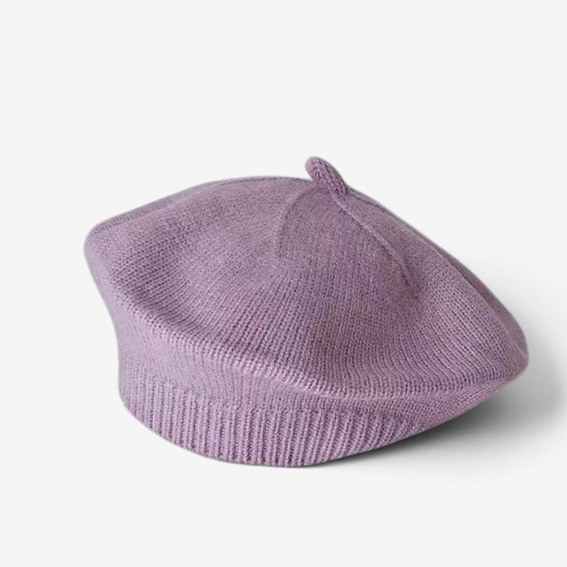 MiniFlora - Béret en tricot pour tout-petit avec motif floral