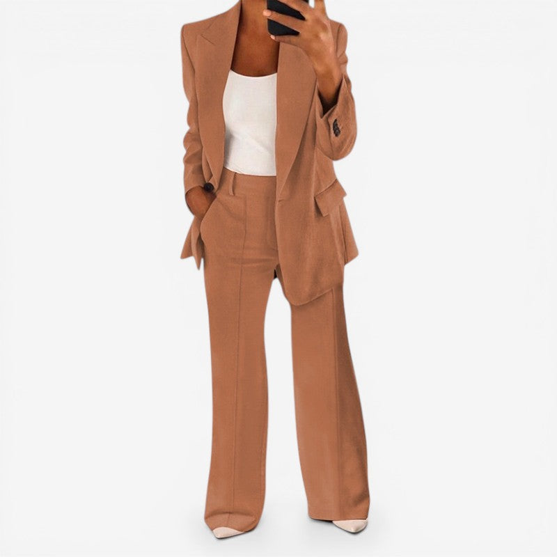Completo Donna con Blazer Monopetto e Pantaloni Coordinati