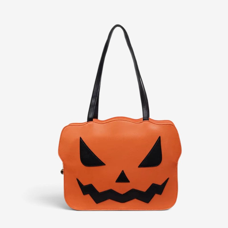 Emma - Halloween Messenger Bag with Pumpkin Design