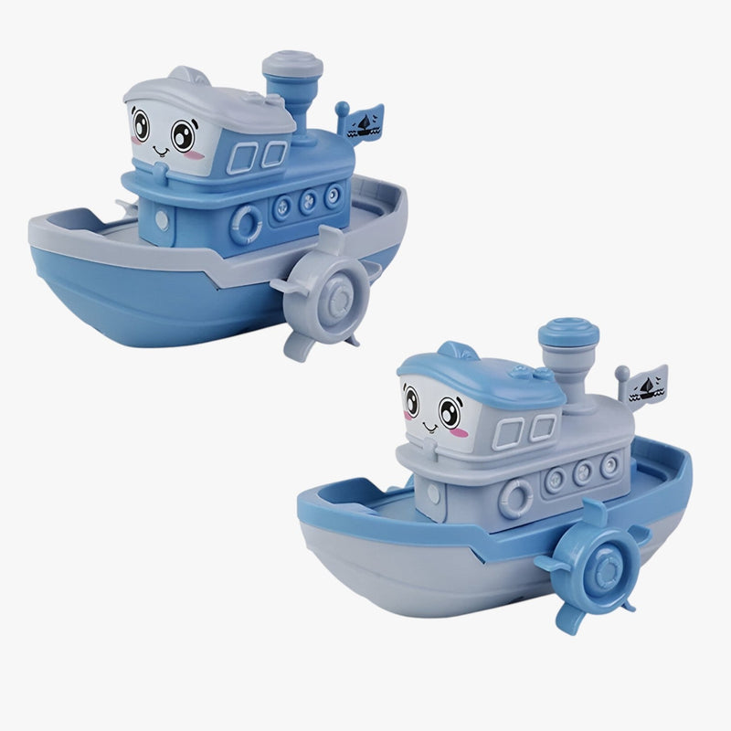 WasserSpass – Bateau jouet de bain à remonter avec bords arrondis et forme compacte