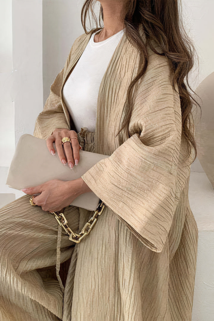 Ella - Set confortabil vestă și pantaloni cu croială lejeră