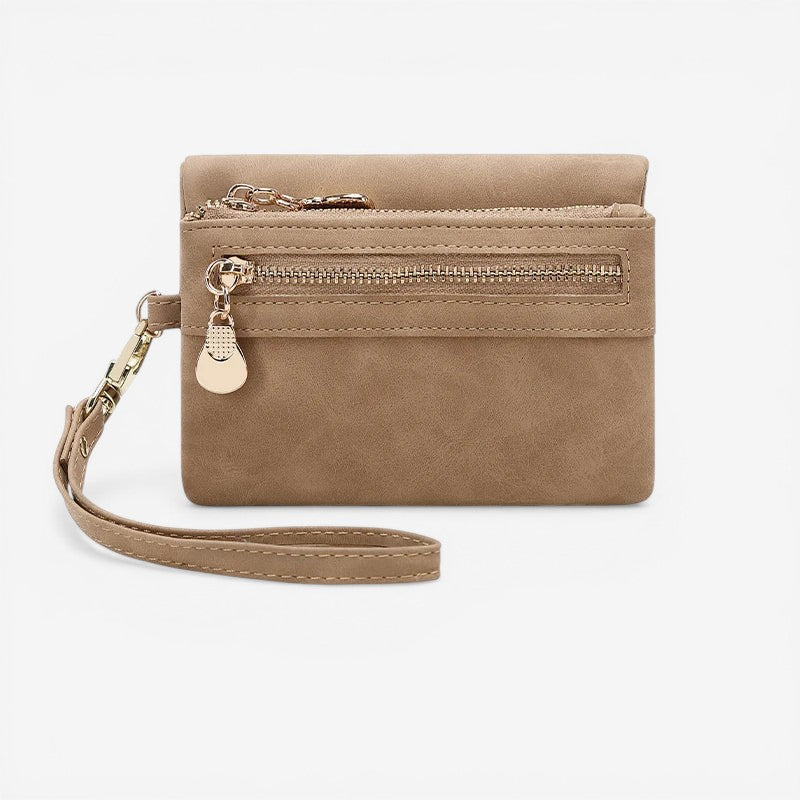 Women Zip-Around Wallet with Coin Purse & Multiple Compartments