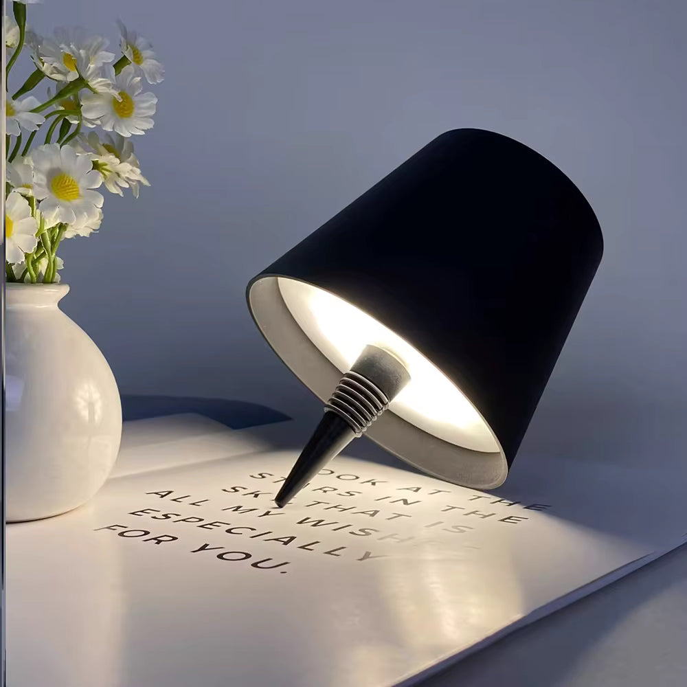 LumiPleat - Lampada da tavolo a LED senza fili con controllo touch
