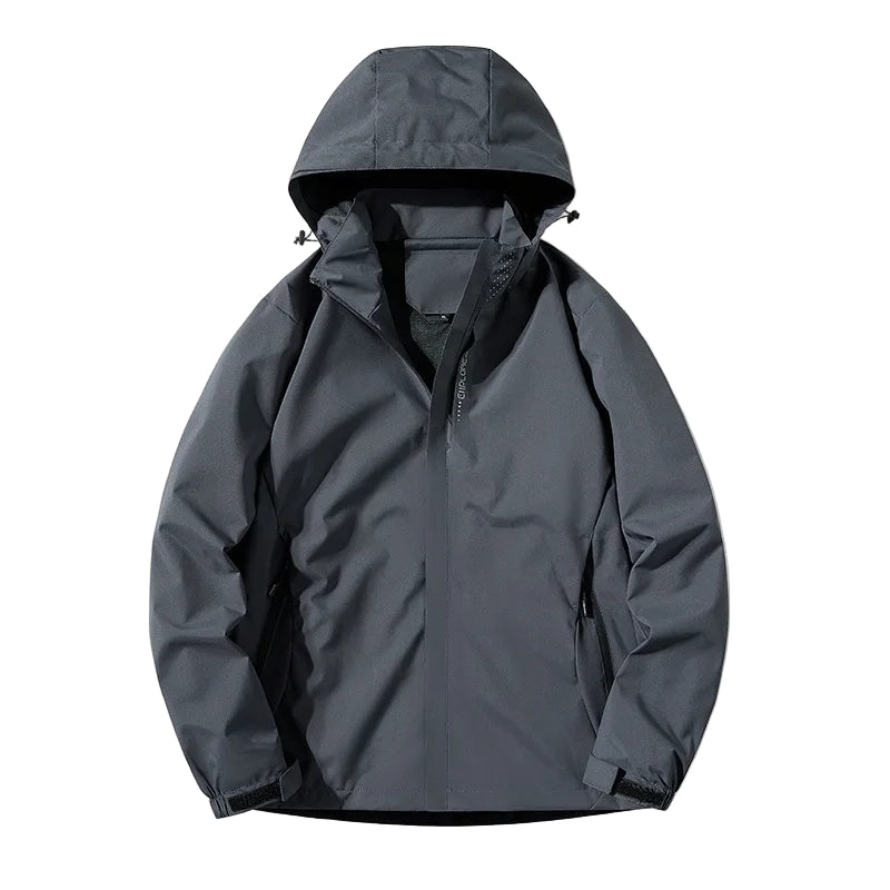 Damian – Lightweight Waterproof Hooded Jacket with Zip and Pockets