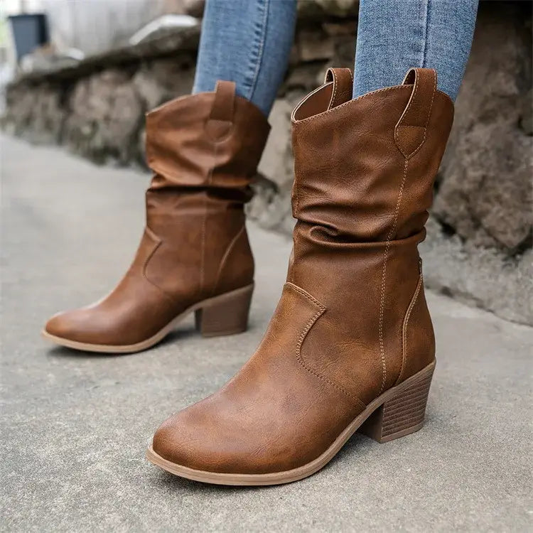 Dakota – Bottines ajustées avec coutures classiques