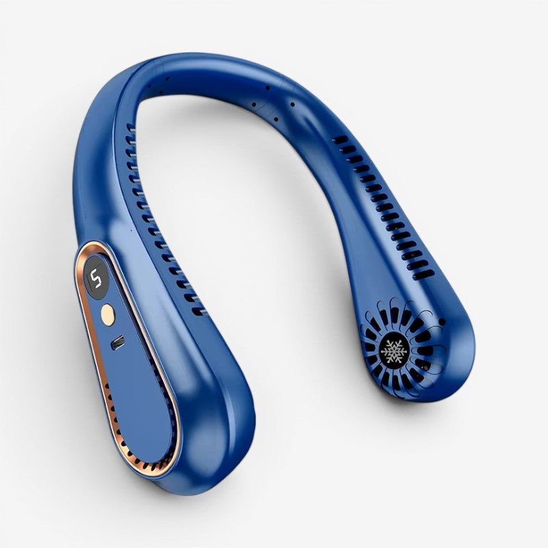 Ventilateur de cou portable avec affichage numérique