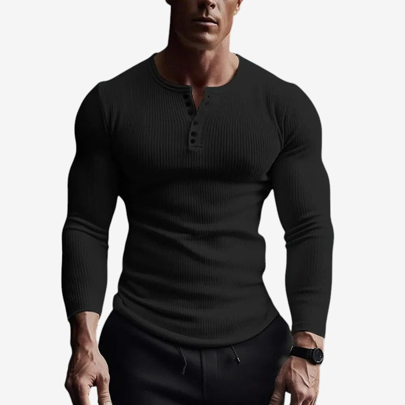 Robert – henley tričko se střihem slim fit
