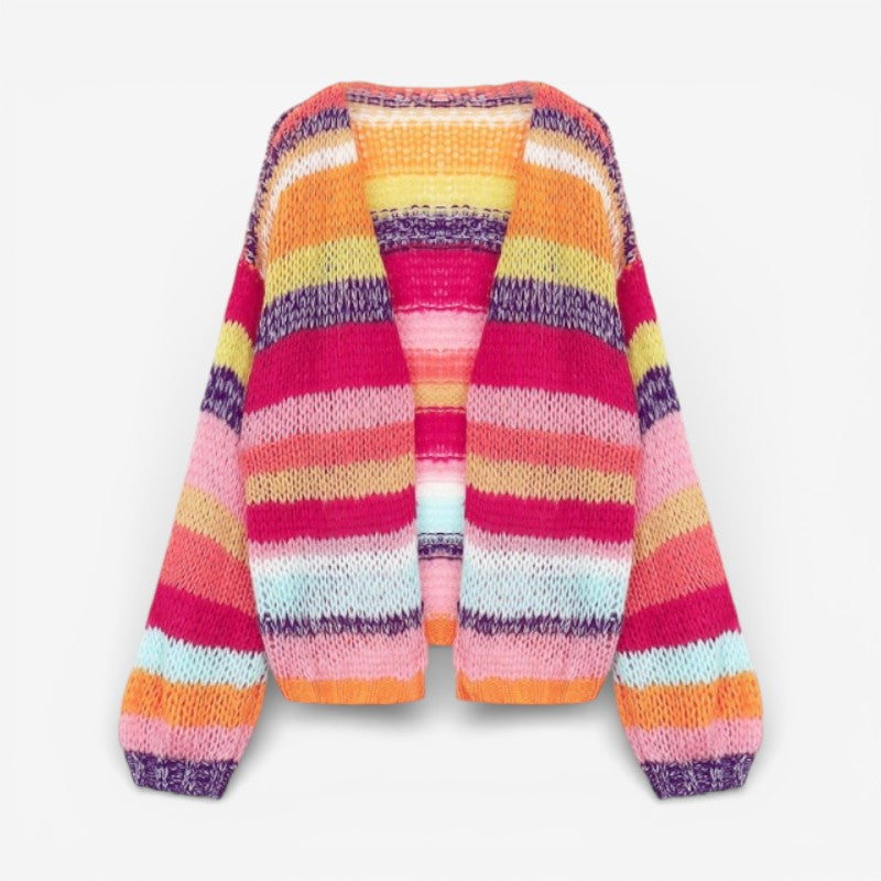 Bonnie – Loose Fit Cardigan With Open Front And Long Sleeves